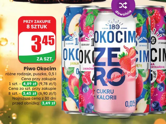 Piwo Okocim promocja w Dino