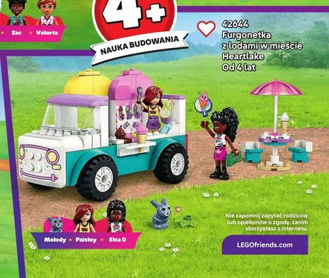 Klocki LEGO Friends 42644 Furgonetka z lodami w mieście Heartlake promocja w LEGO