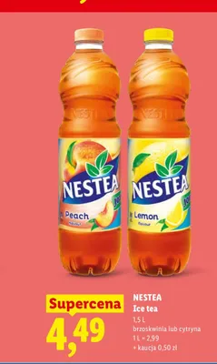 Herbata mrożona Nestea Ice Tea brzoskwinia promocja w Lidl