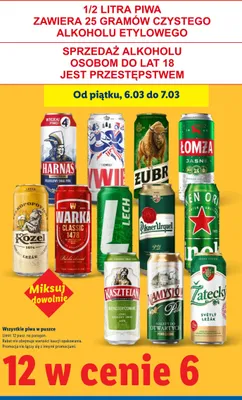 Piwo Żubr promocja w Lidl