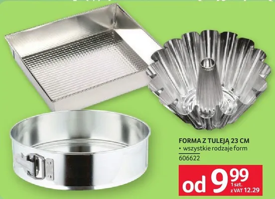 Forma z tuleja 23 cm promocja w Selgros