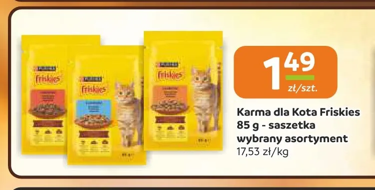 Karma dla kota saszetka Friskies promocja w Społem Częstochowa