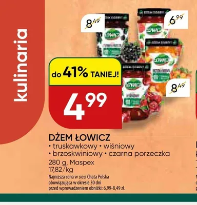 Dżem wiśniowy Łowicz promocja w Chata Polska