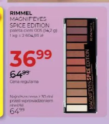 Paleta cieni Rimmel Magnif'Eyes Spice Edition promocja w Drogerie Jawa