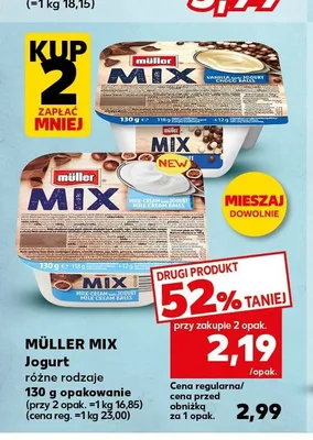 Jogurt Müller Mix Vanilla Choco Balls promocja w Kaufland