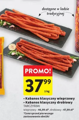 Kabanos klasyczny wieprzowy promocja w Intermarche