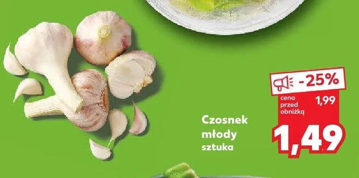 Czosnek młody sztuka promocja w Kaufland