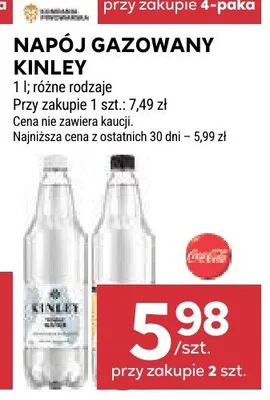 Napój gazowany Kinley promocja w Stokrotka