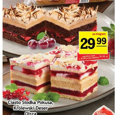 Ciasto Słodka Pokusa Olsza promocja w Gram Market