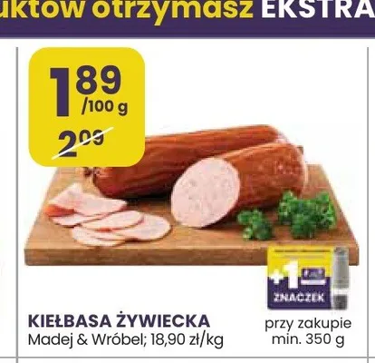 Kiełbasa żywiecka Madej & Wróbel promocja w Stokrotka