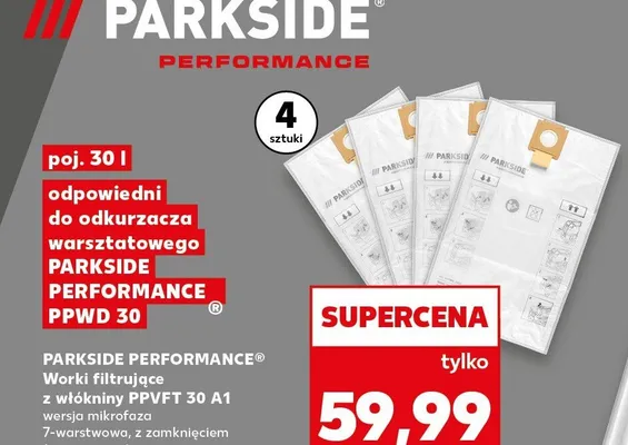 Worki filtrujące z włókniny PPVFT 30 A1 promocja w Kaufland