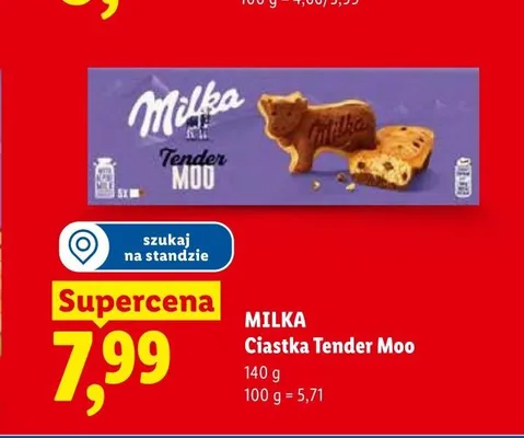 Ciastka Milka Tender Moo promocja w Lidl