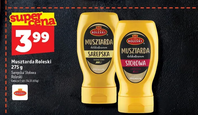 Musztarda stołowa Roleski promocja w TOPAZ