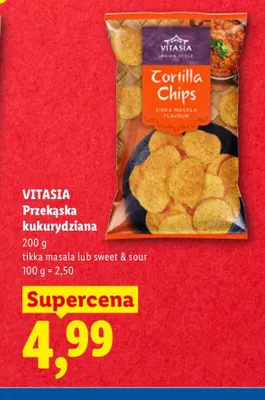 Przekąska kukurydziana sweet & sour Vitasia promocja w Lidl