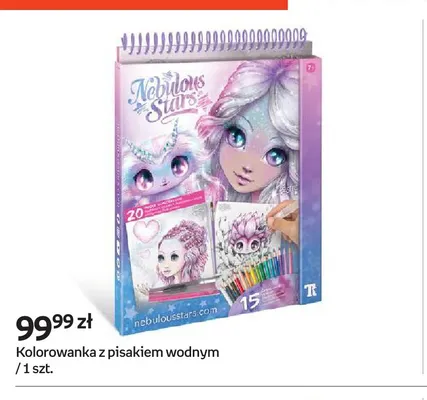 Kolorowanka z pisakiem wodnym Nebulous Stars promocja w Empik