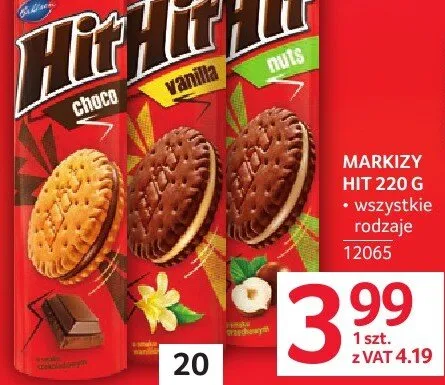 Ciastka Markizy Hit 220 g wszystkie rodzaje promocja w Selgros