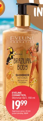 Shimmer do ciała 5w1 Eveline Cosmetics Brazilian Body promocja w Rossmann