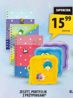 Zeszyt, portfelik z przypinkami promocja w Arhelan