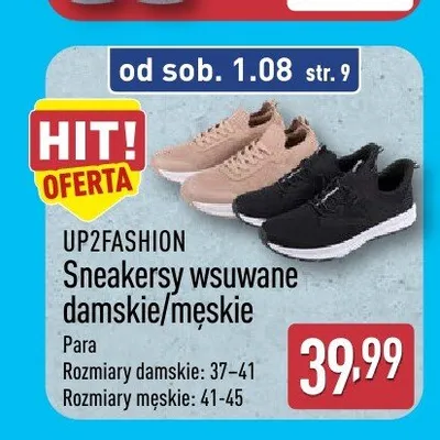 Sneakersy wsuwane męskie UP2FASHION promocja w Aldi