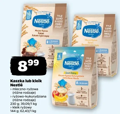 Kaszka lub kleik ryżowy promocja w Netto