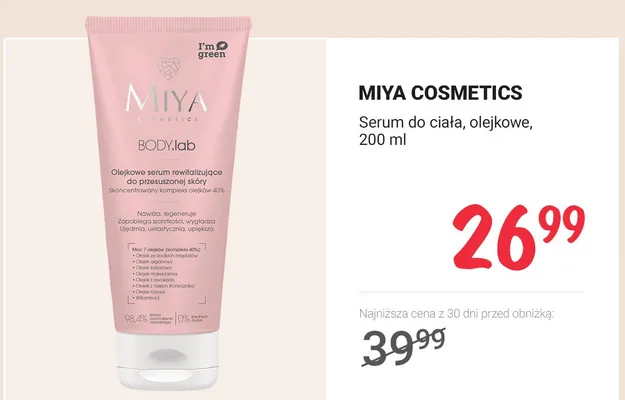 Serum do ciała, olejkowe promocja w Rossmann