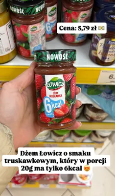Dżem truskawkowy 6 kcal promocja w Dino
