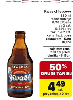 Kwas chlebowy promocja w Carrefour