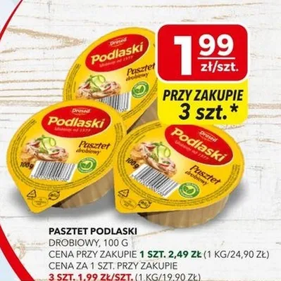 Pasztet Podlaski drobiowy promocja w Top Market
