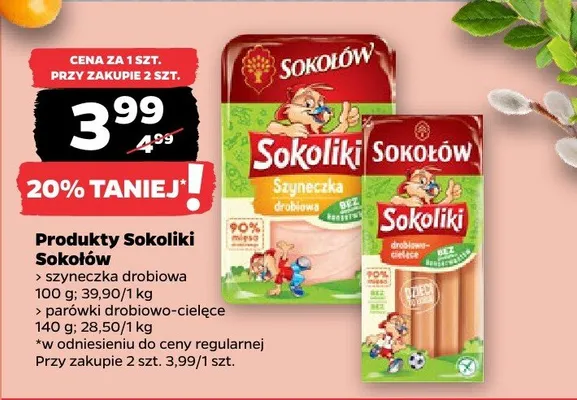 Parówki drobiowo-cielęce promocja w Netto