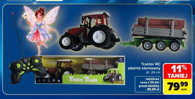 Traktor RC zdalnie sterowany promocja w Carrefour