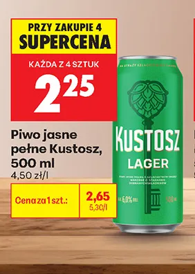 Piwo Kustosz promocja w Biedronka