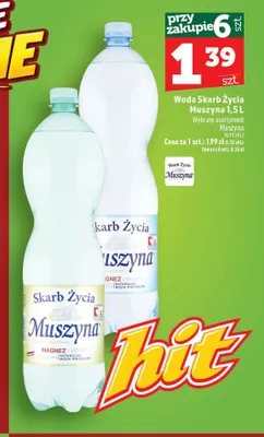 Woda Skarb Życia Muszyna promocja w TOPAZ