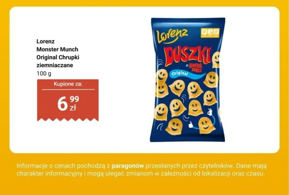 Monster Munch Original Chrupki ziemniaczane promocja w Biedronka
