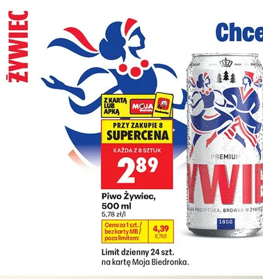 Piwo Żywiec Premium promocja w Biedronka