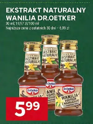 Ekstrakt naturalny wanilia Dr.Oetker 30ml promocja w Stokrotka