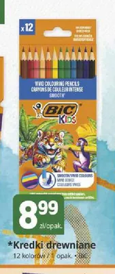 Kredki drewniane BIC Kids 12 kolorów promocja w Marketvita
