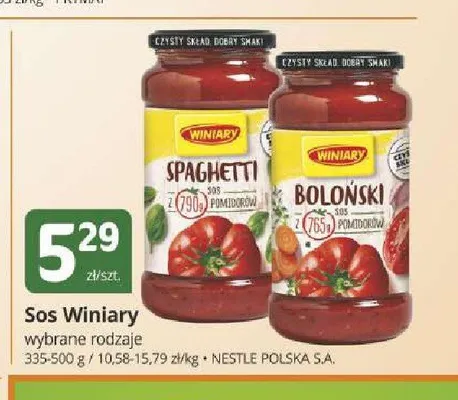 Sos Boloński Winiary promocja w Marketvita
