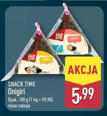 Onigiri Snack Time promocja w Aldi