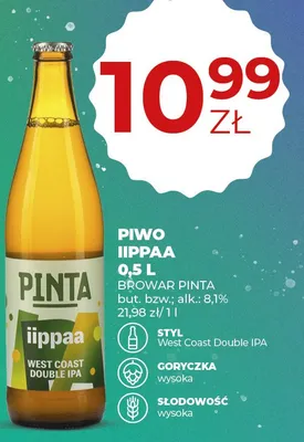 Piwo promocja w Duży Ben