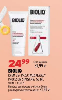 Krem 35+ przeciwdziałający procesom starzenia Bioliq promocja w Drogerie Natura