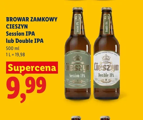 Piwo Browar Zamkowy Cieszyn Double IPA promocja w Lidl