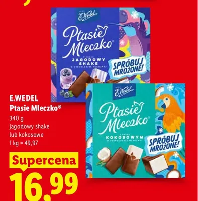Ptasie Mleczko kokosowe E.Wedel promocja w Lidl