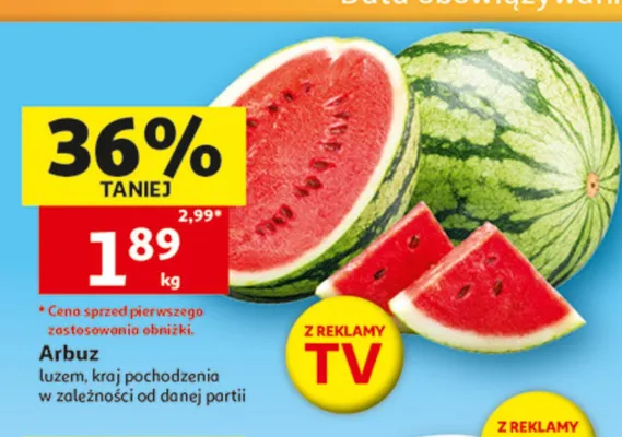 Arbuz luzem promocja w Auchan