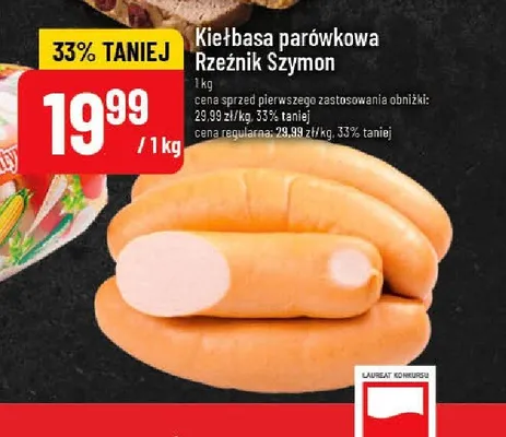 Kiełbasa parówkowa Rzeźnik Szymon promocja w POLOmarket