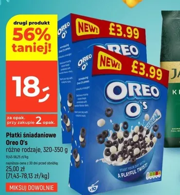 Płatki śniadaniowe Oreo O's różne rodzaje, 320-350 g promocja w Dealz