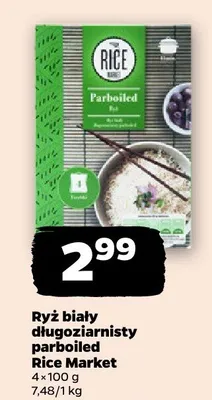Ryż biały długoziarnisty parboiled Rice Market promocja w Netto