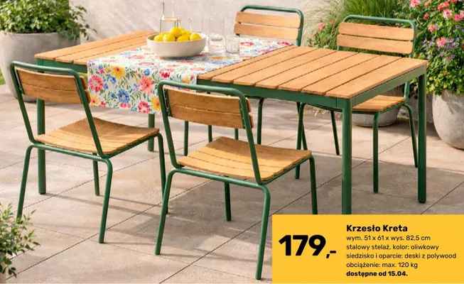 Krzesło Kreta promocja w Bricomarche