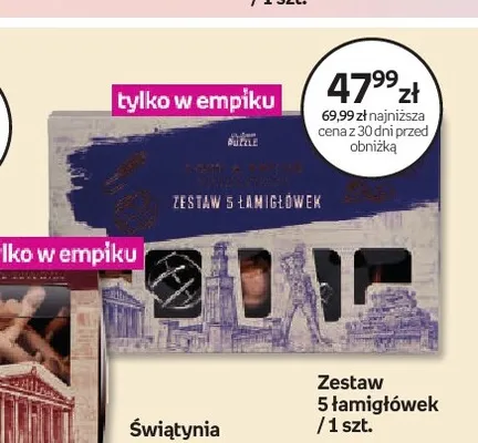 Zestaw 5 łamigłówek promocja w Empik