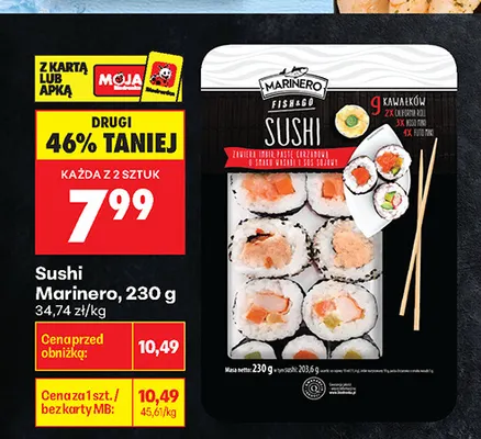 Sushi Marinero promocja w Biedronka