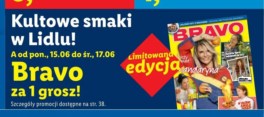 Magazyn Bravo limitowana edycja mandarynka promocja w Lidl